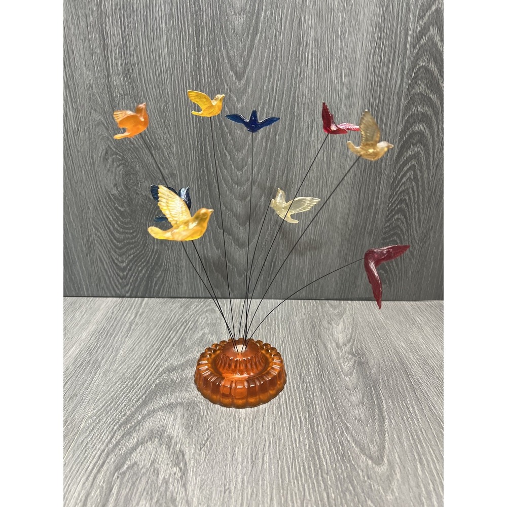 Vintage 1969 New Designs Inc. MCM Lucite Modern Bird Sculpture Decor - READ
